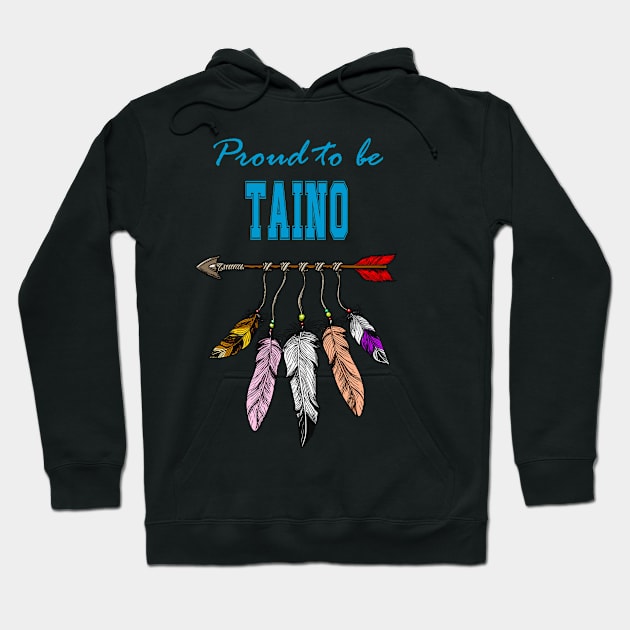 Arrows And Feathers Native Indian Taino Hoodie by Jeremy Allan Robinson